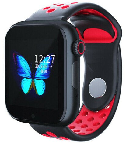 Ceas Smartwatch cu telefon iUni Z6S, Touchscreen, Bluetooth, Notificari, Camera, Pedometru, Red