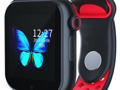 Ceas Smartwatch cu telefon iUni Z6S, Touchscreen, Bluetooth, Notificari, Camera, Pedometru, Red